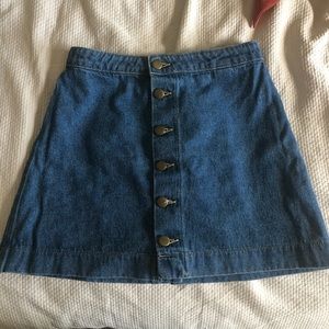 Jean skirt from American Apparel